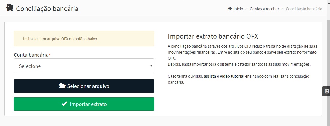 Conciliação de Caixa Conciliação de Caixa - GestãoClick