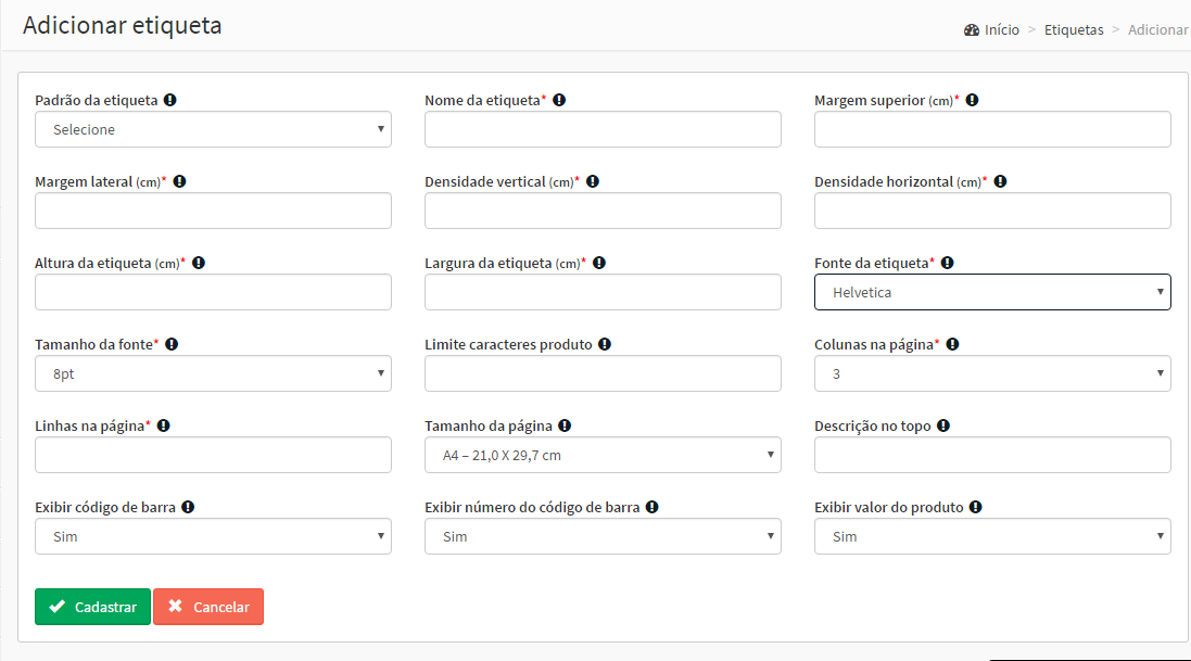 Programa para Etiquetas Adesivas programa para etiquetas adesivas