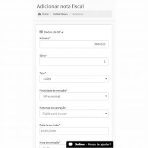 Emissão integrada com notas fiscais Emissão integrada com notas fiscais