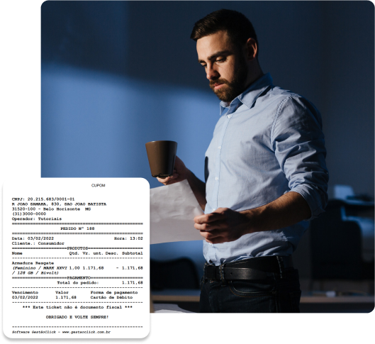 GestãoClick - Simples como um click Emissão de cupom não fiscal prática e eficiente