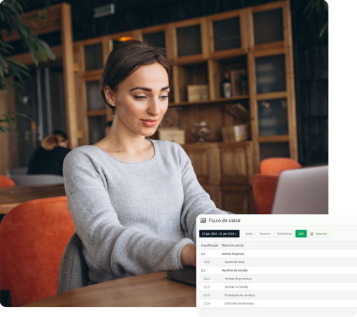 GestãoClick - Simples como um click Fluxo de Caixa para Serviços