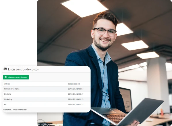 GestãoClick - Simples como um click Plano de contas e Centro de Custo