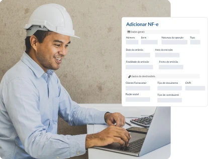 LP Funcionalidades construção civil nota fiscal