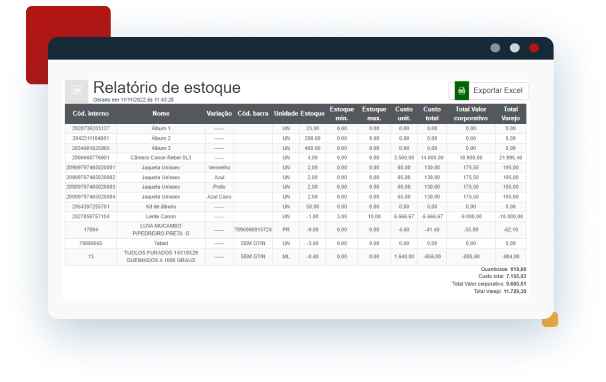 Controle de Estoque Controle de Estoque no sistema GestãoClick para indústria